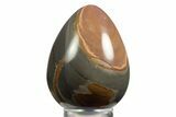Polished Polychrome Jasper Egg - Madagascar #331743-1